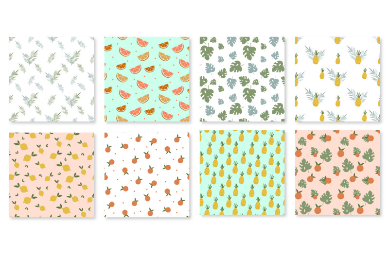 bohemian-tropical-fruits-seamless-pattern