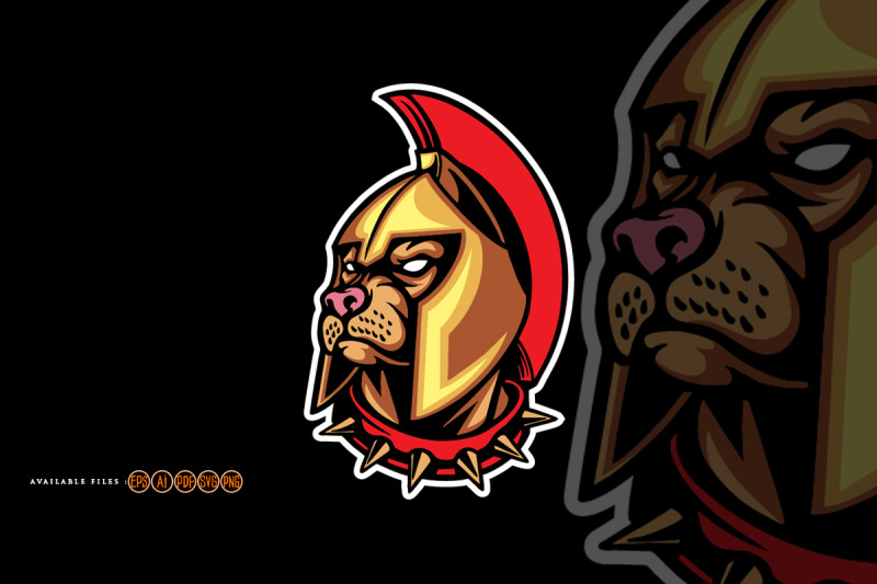 spartan-knight-angry-bulldog-mascot-logo