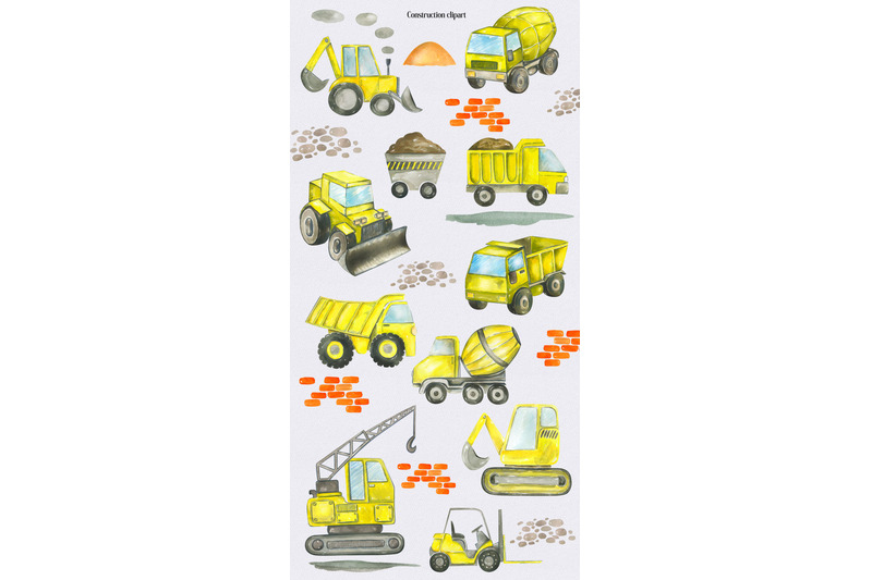 watercolor-construction-clipart-seamless-pattern