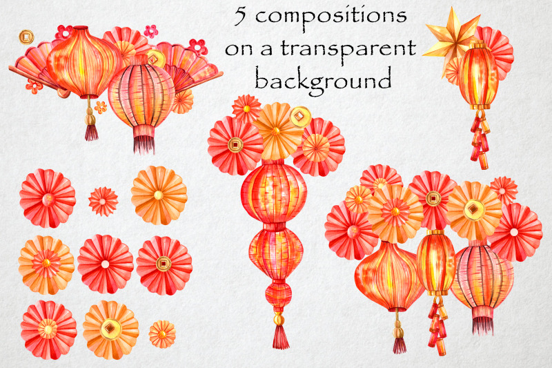 watercolor-chinese-red-lanterns