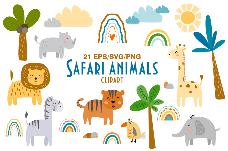 safari-tropical-animal-clipart-jungle-animal-clipart-jungle-png