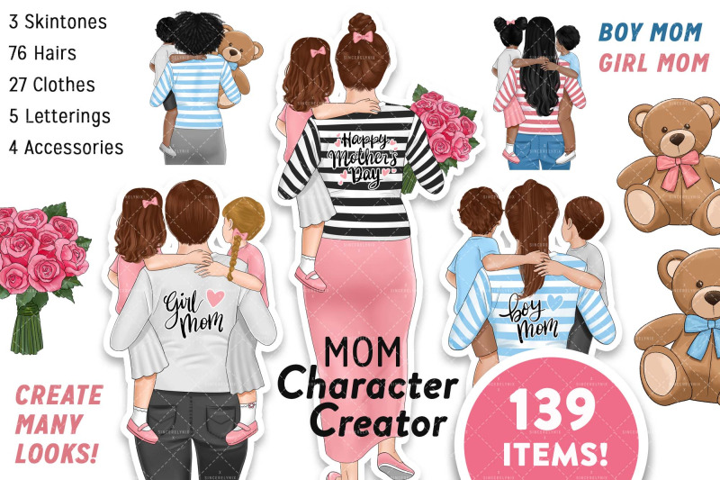 mothers-day-clipart-mom-clipart-boy-mom-girl-mom-mother-daughters