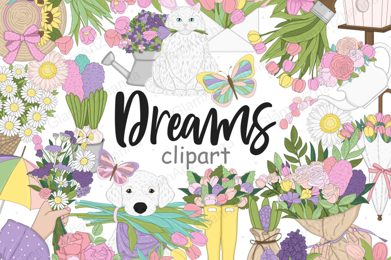 dreams-clipart-pastel-illustration-bundle