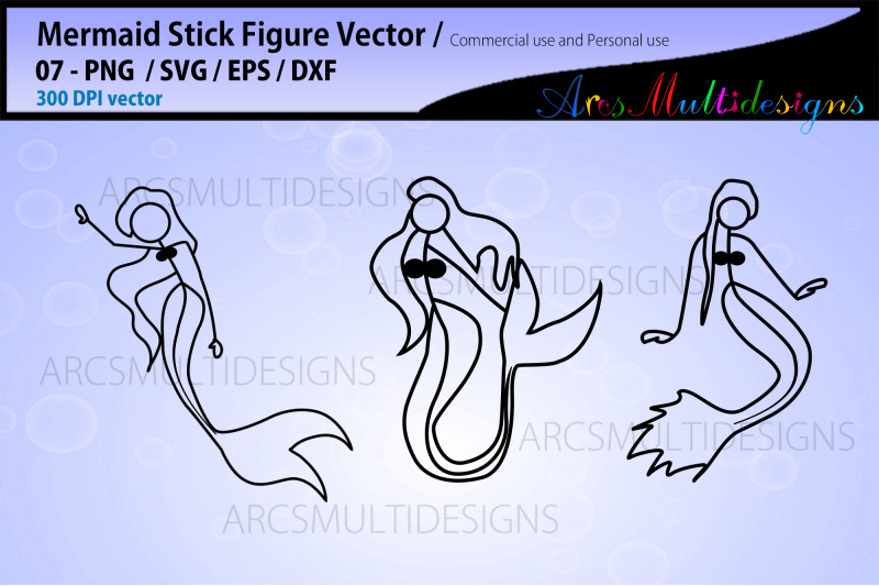 mermaid-stick-figure