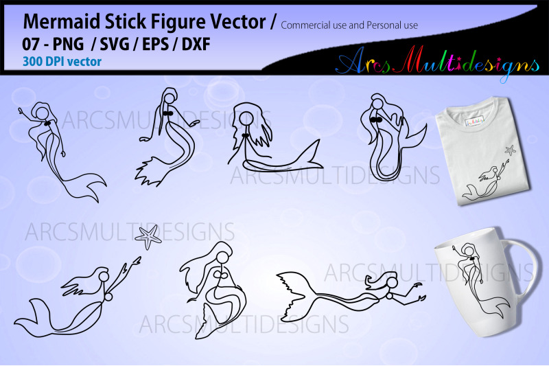 mermaid-stick-figure