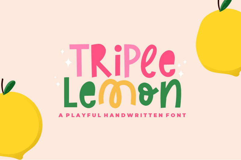 triple-lemon-cute-display-font