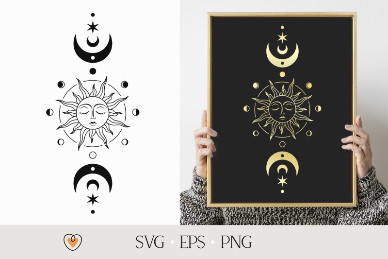 sun-and-moon-svg-3-with-moon-phase-celestial-svg-witchy-svg-png-fi