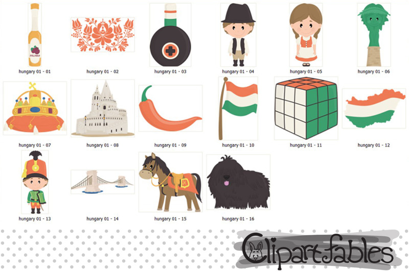 cute-hungary-clipart-traditional-hungarian-costume