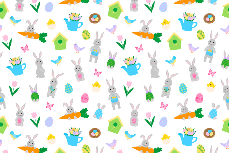 easter-pattern-easter-bunny-pattern-easter-chicks-eggs