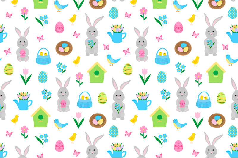 easter-pattern-easter-bunny-pattern-easter-chicks-eggs