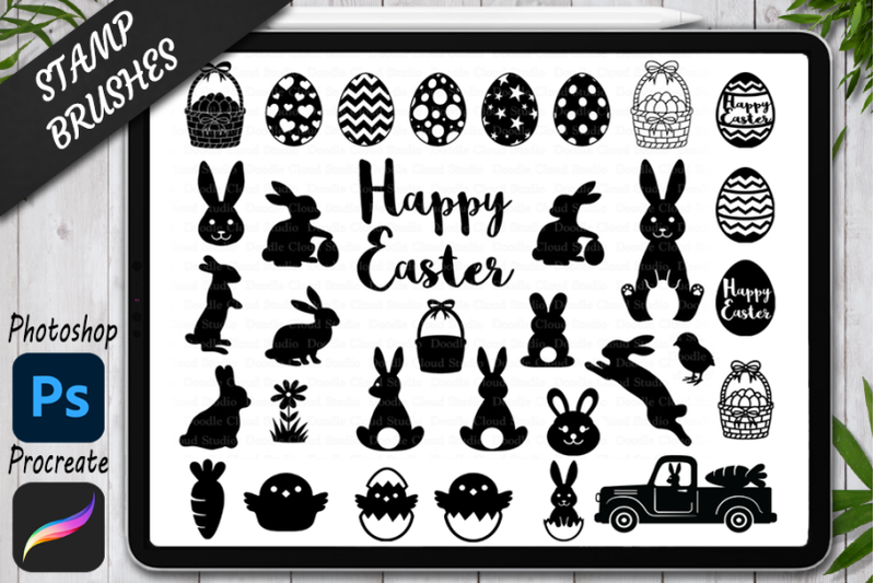 easter-brushes-stamp-for-procreate-amp-photoshop-procreate-bunny-stamp