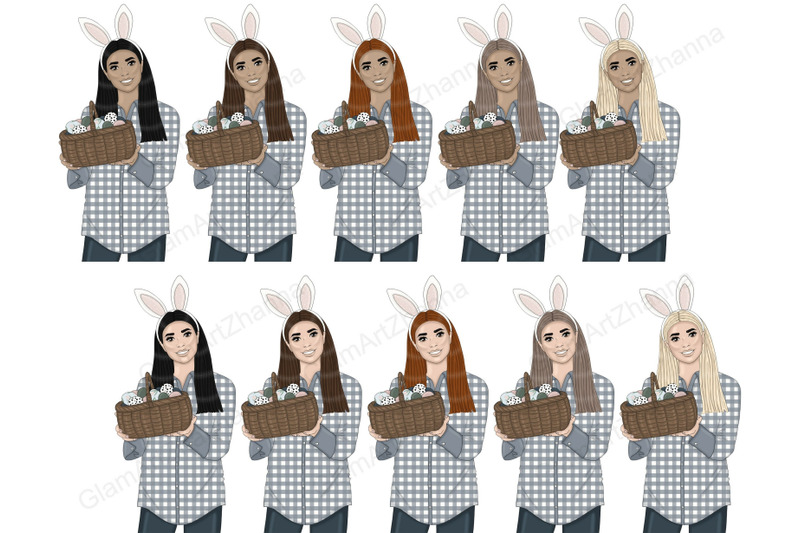 easter-dark-girls-clipart