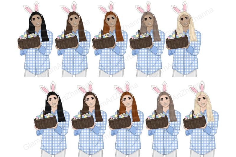 easter-bright-girls-clipart