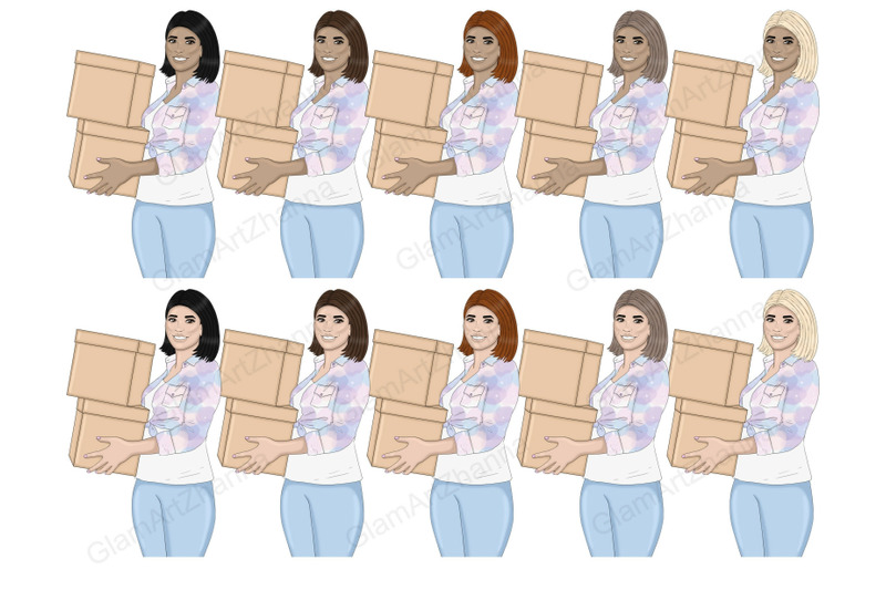 moving-girls-clipart