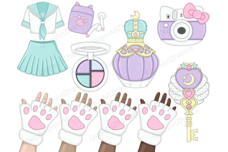 kawaii-clipart-bundle-sweet-digital-stickers