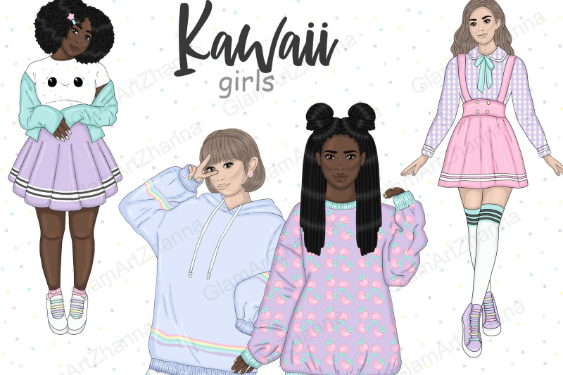 kawaii-girl-clipart-planner-girl-clipart