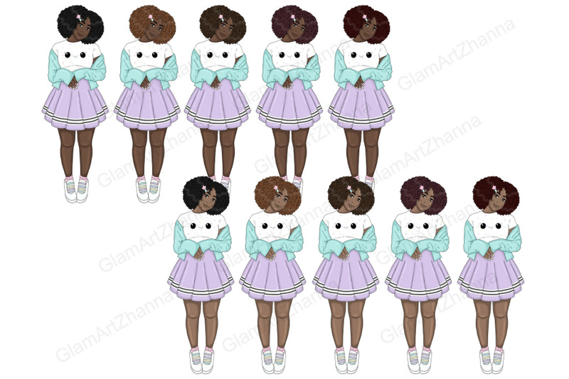 kawaii-girl-clipart-planner-girl-clipart