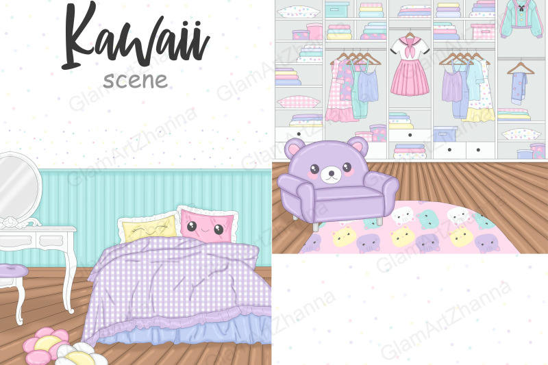 kawaii-room-illustration-cute-interior