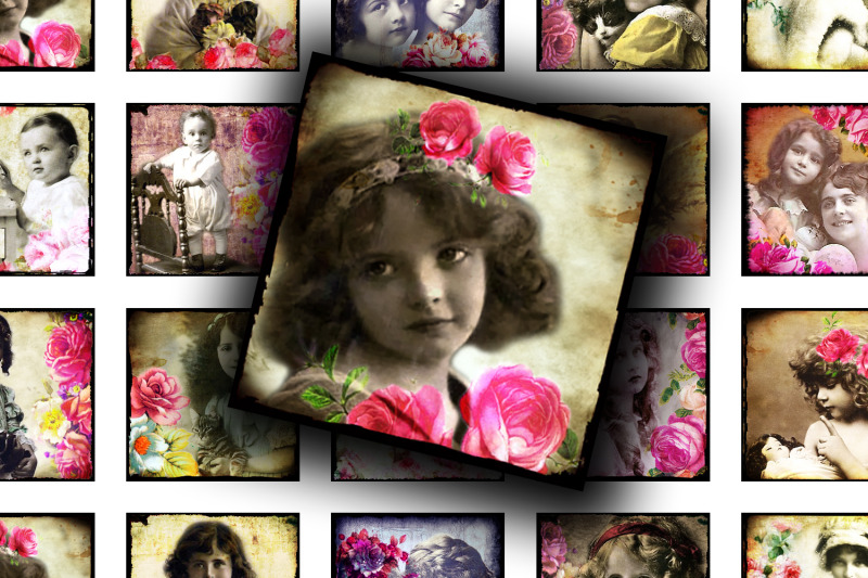 digital-collage-sheet-kids-and-roses