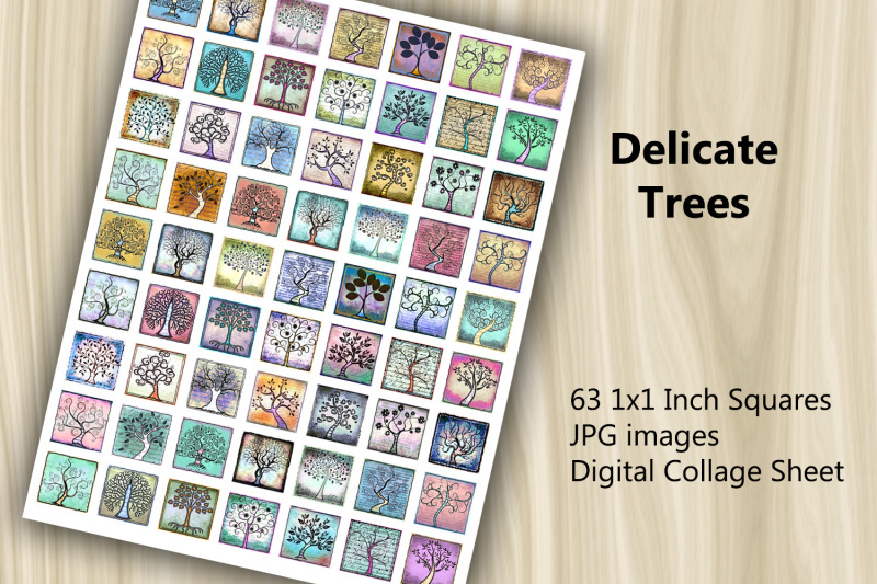 digital-collage-sheet-delicate-trees