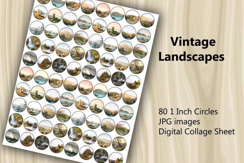 digital-collage-sheet-vintage-landscapes