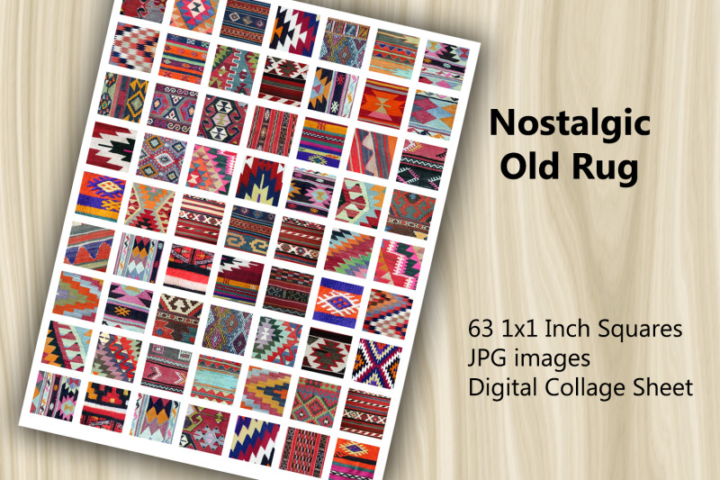 digital-collage-sheet-nostalgic-old-rug