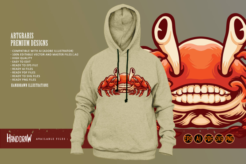 smiling-crab-mascot-cartoon-style