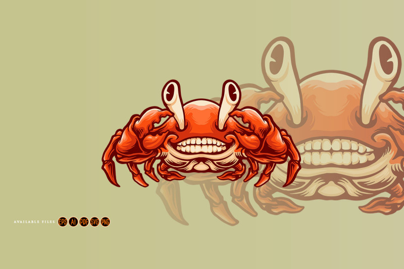 smiling-crab-mascot-cartoon-style