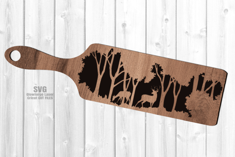 monogram-forest-deer-buck-cheese-board-svg-laser-cut-files-glowforge