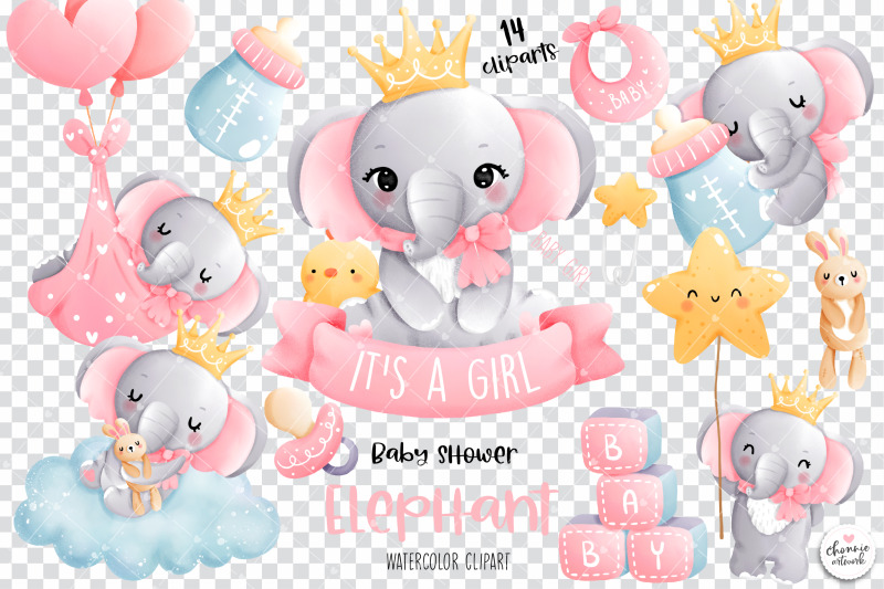 baby-girl-elephant-clipart-baby-girl-clipart-baby-shower-elephant-cl