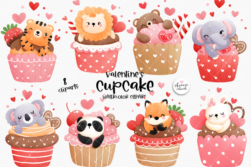 valentines-animal-cupcake-clipart-valentines-woodland-animal-clipart