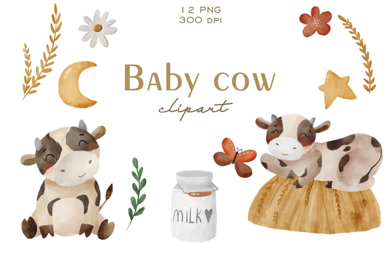 watercolor-baby-cow-clipart-cow-png-farm-clipart-farm-baby-shower