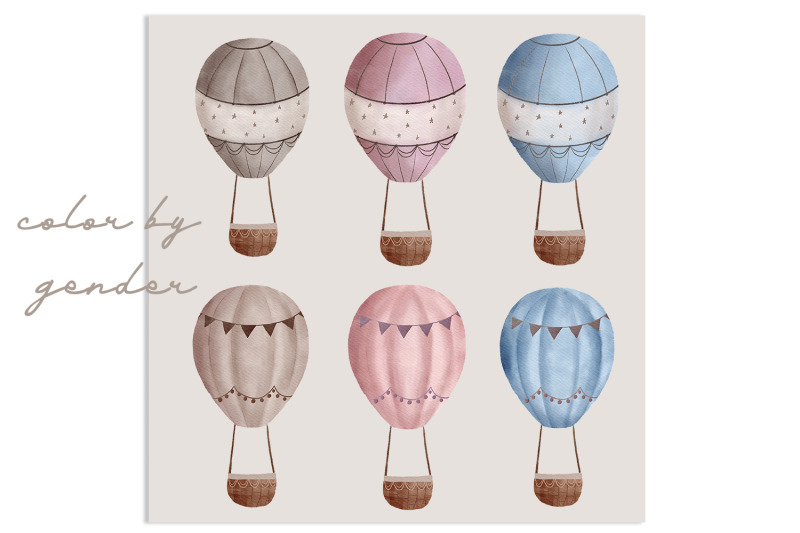 watercolor-hot-air-balloons-clipart-png-balloons-baby-shower-newborn