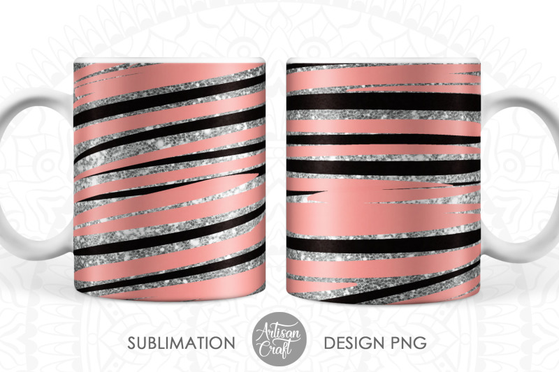 sublimation-mug-designs-with-beige-and-black-fluid-art