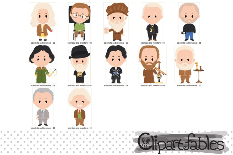 scientist-and-famous-inventors-clipart