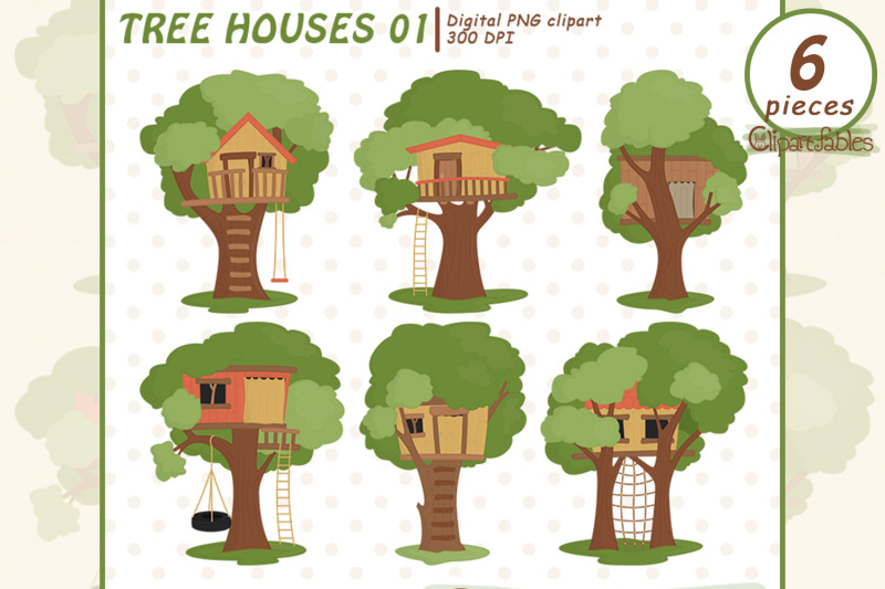 cute-tree-house-clipart-woodland-houses