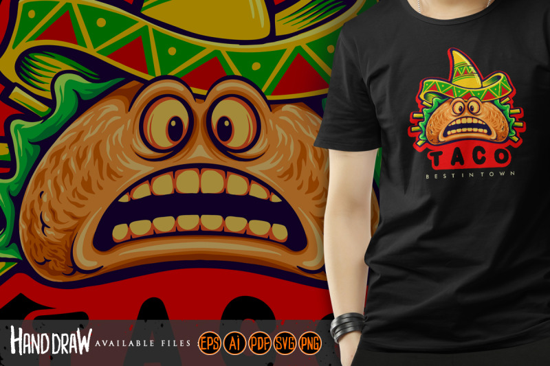 funny-tacos-mexican-logo-mascot-illustrations