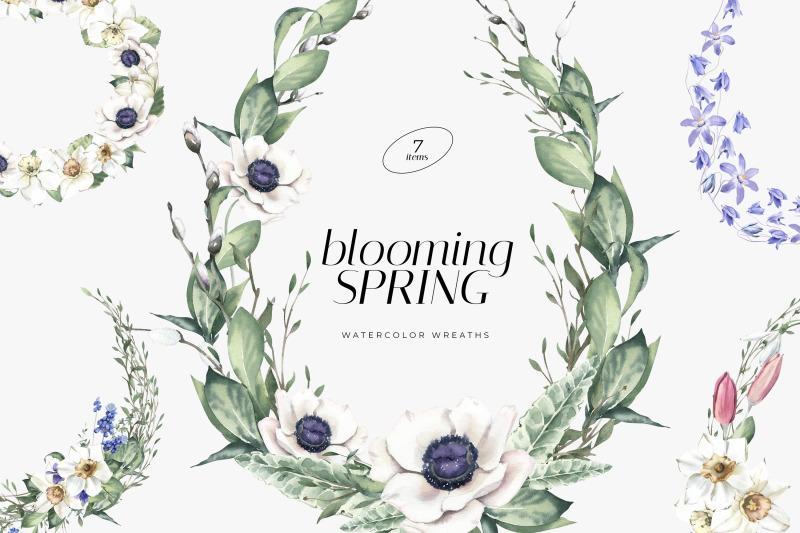 blooming-spring-watercolor-wreaths