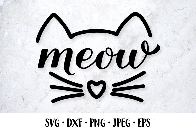 meow-lettering-svg-cat-face-kitten-muzzle