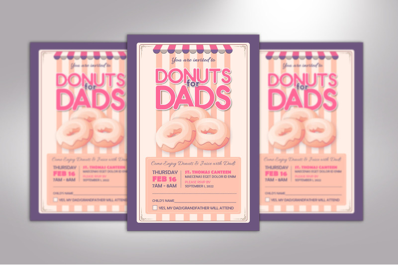 donuts-dads-invitation-word