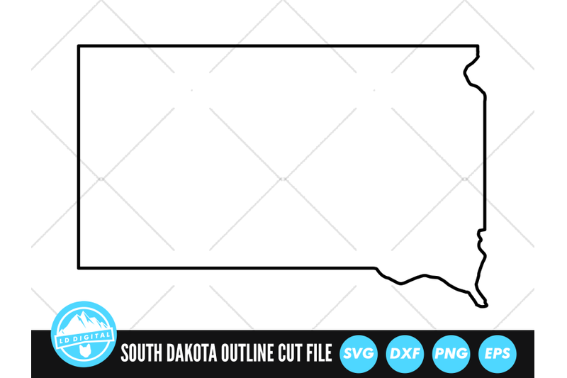 south-dakota-svg-south-dakota-outline-usa-states-cut-file