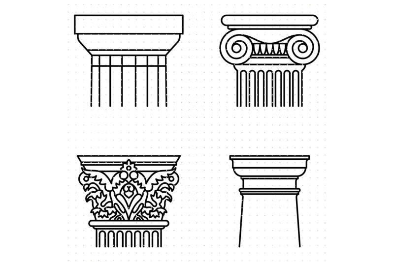columns-and-pillars-svg-clipart