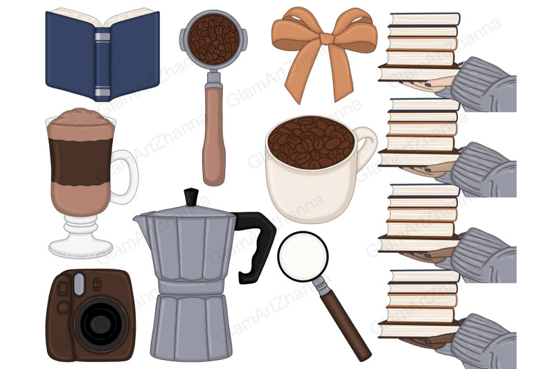 books-and-coffee-clipart-reading-illustrations