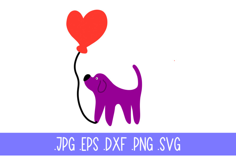 love-dog-svg-file