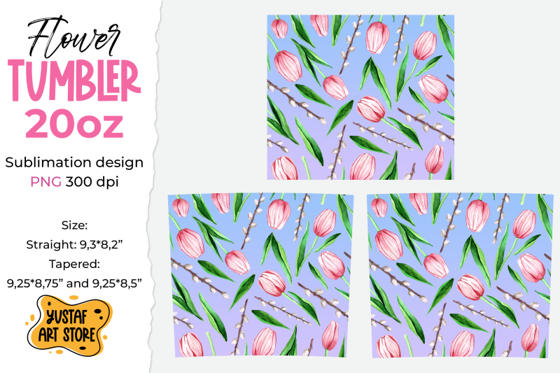 spring-skinny-tumbler-sublimation-design-tulips-flowers