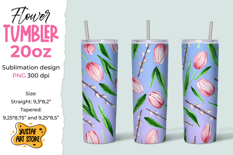 spring-skinny-tumbler-sublimation-design-tulips-flowers