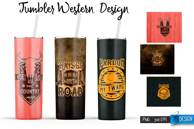 western-tumbler-bundle-cowboy-tumbler-wrap-cowgirl-quotes