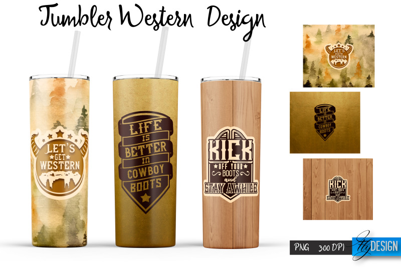 western-tumbler-bundle-cowboy-tumbler-wrap-cowgirl-quotes