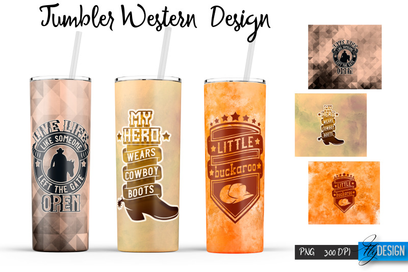 western-tumbler-bundle-cowboy-tumbler-wrap-cowgirl-quotes