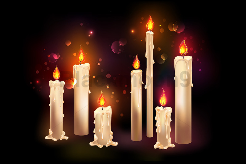 burning-wax-candles